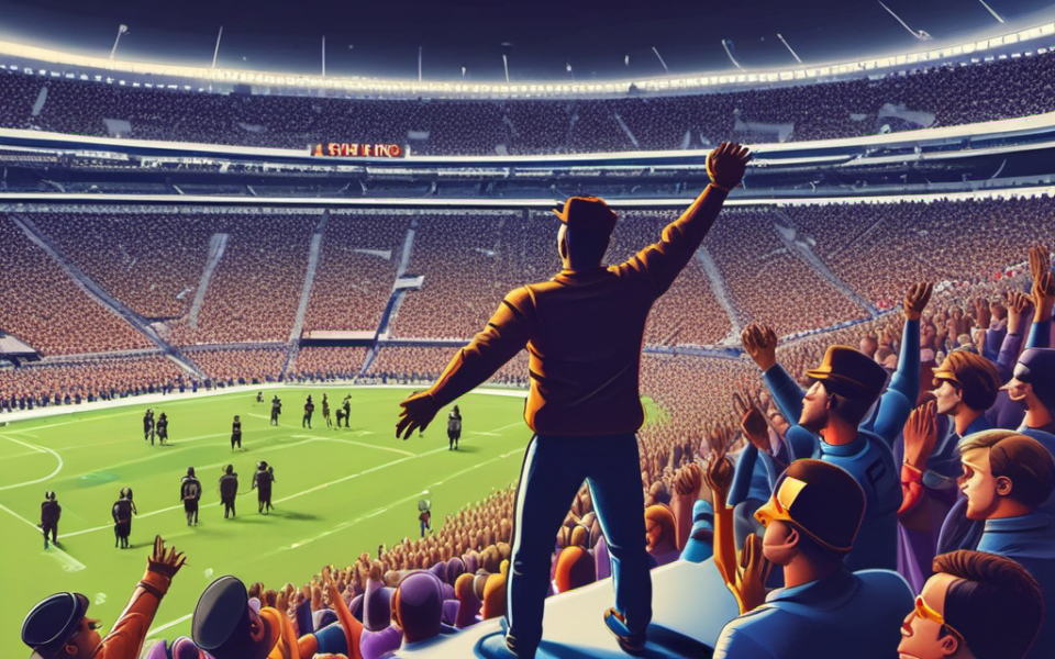 Болельщики NFL на стадионе де Франс в Париже